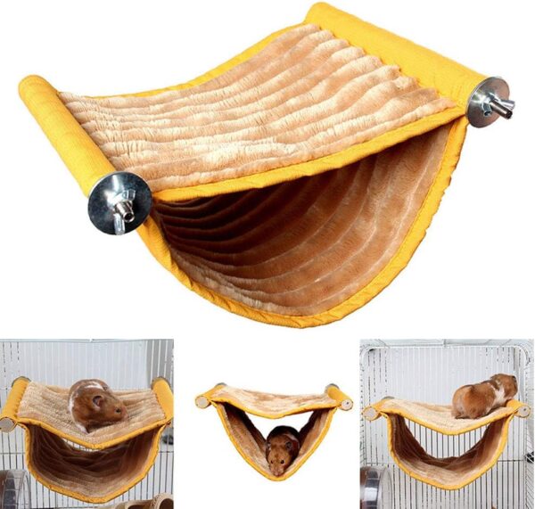 Bird Hut Hanging Nest House Hammock Bed Toy for Pet Birds and Small Animals